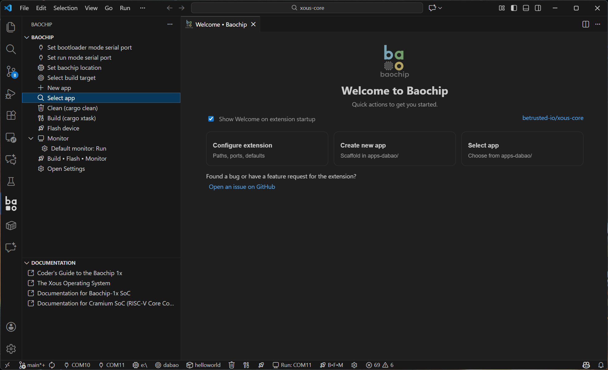 Baochip VS Code Extension